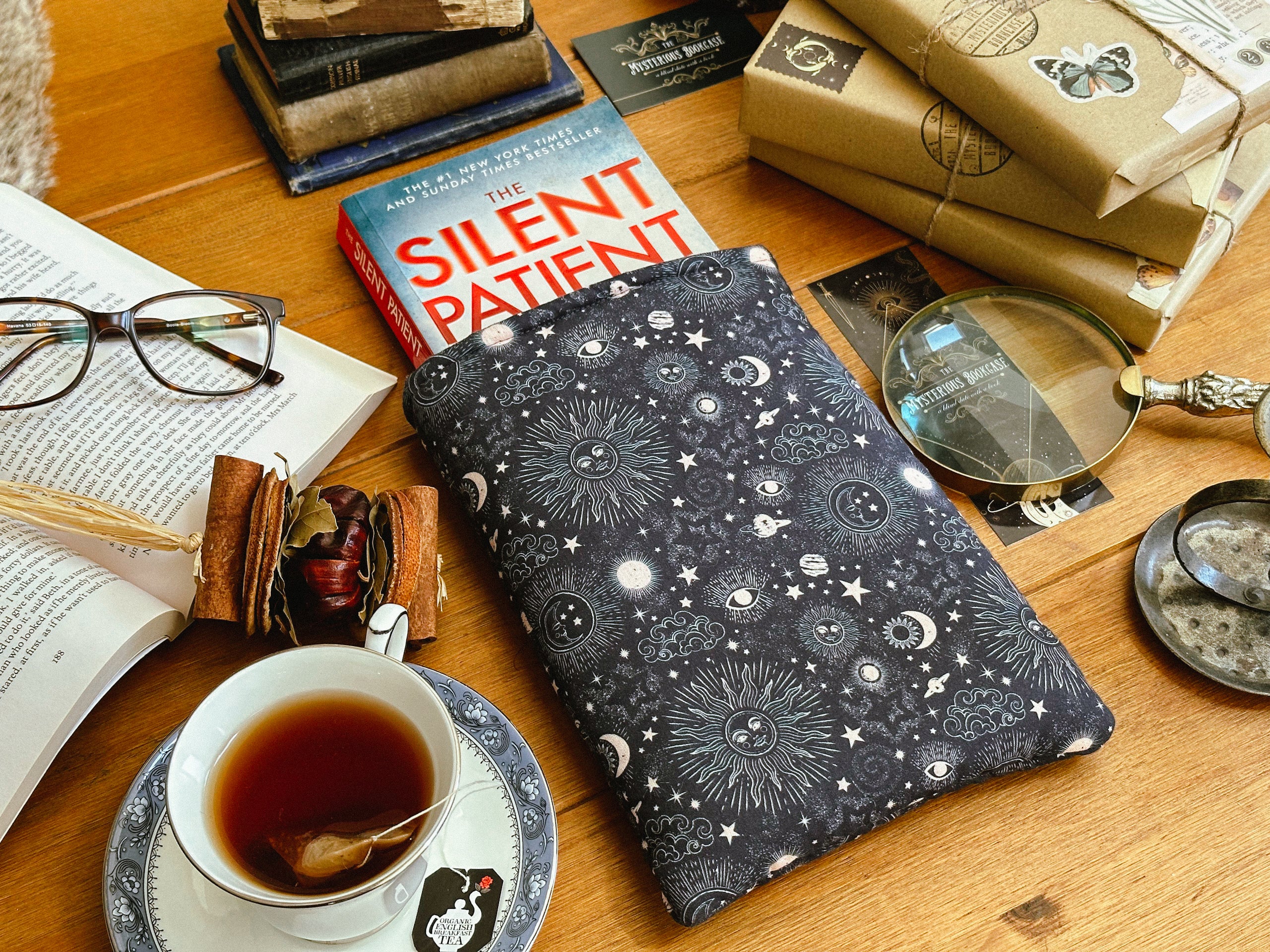 Handmade 'Celestial' Book Sleeve The Mysterious Bookcase