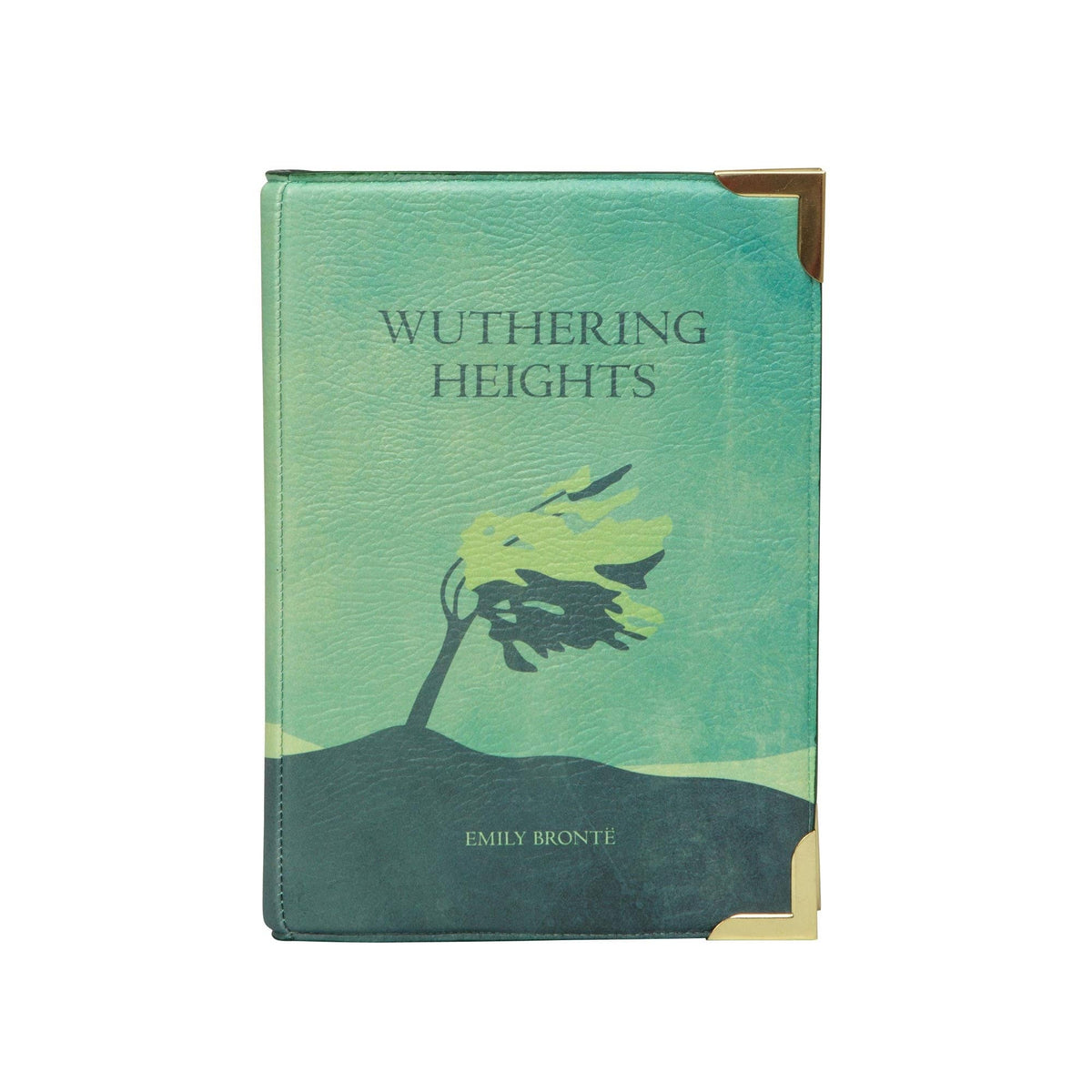 Wuthering Heights Green Book Crossbody Handbag Clutch