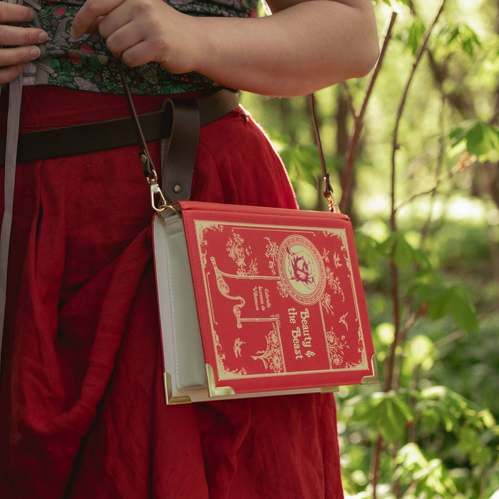The Beauty and The Beast Book Crossbody Vegan Handbag