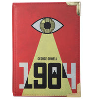1984 Book Crossbody Faux Leather Clutch Handbag