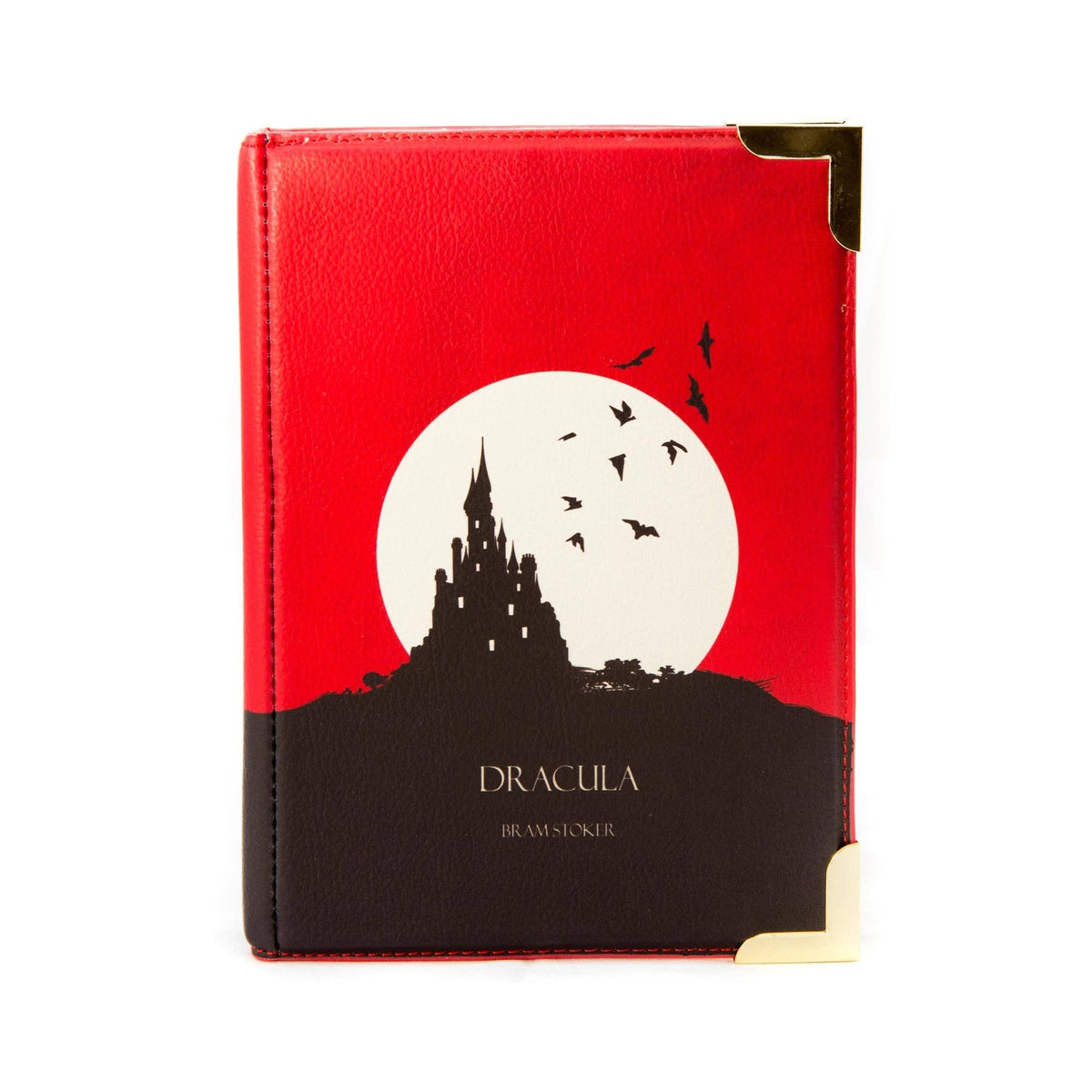 Dracula Moon Red Book Crossbody Clutch Handbag