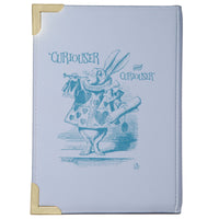 Alice in Wonderland Purple Book Crossbody Vegan Handbag