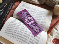 Coffins and Cobwebs Foiled Bookmark
