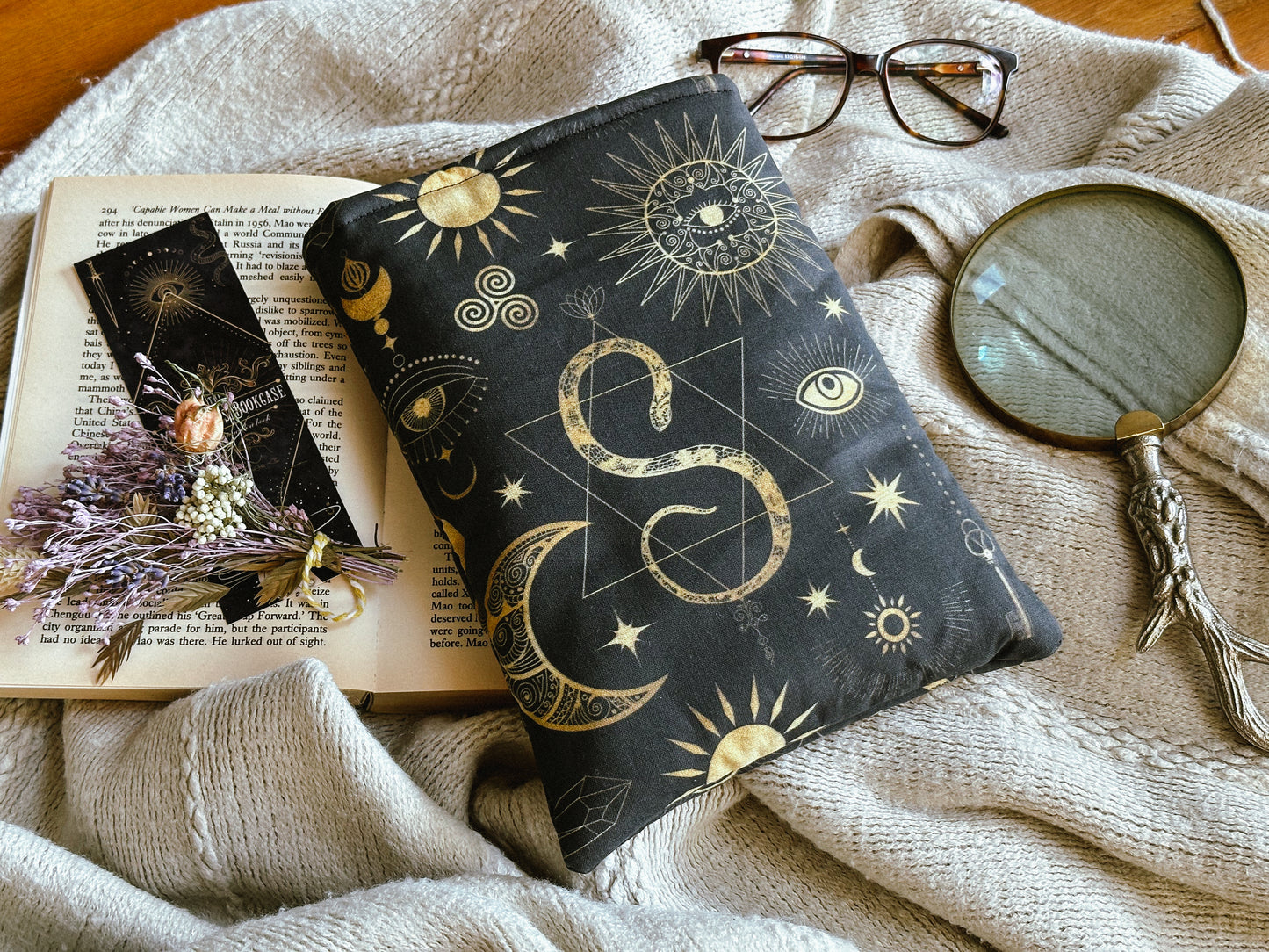 Handmade 'Mystic' Book Sleeve The Mysterious Bookcase