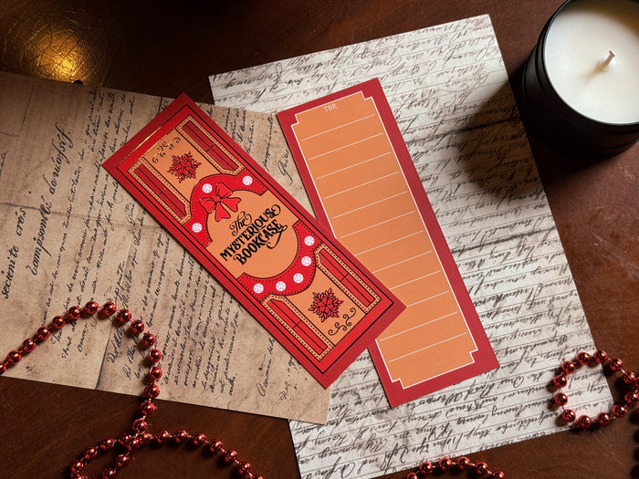 Candy Cane Lane Foiled Bookmark