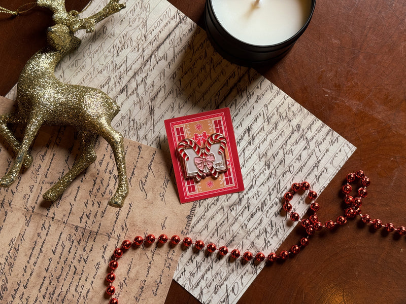 Candy Cane Lane Enamel Pin