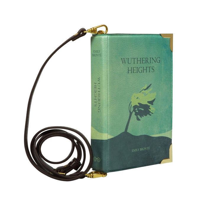 Wuthering Heights Green Book Crossbody Handbag Clutch