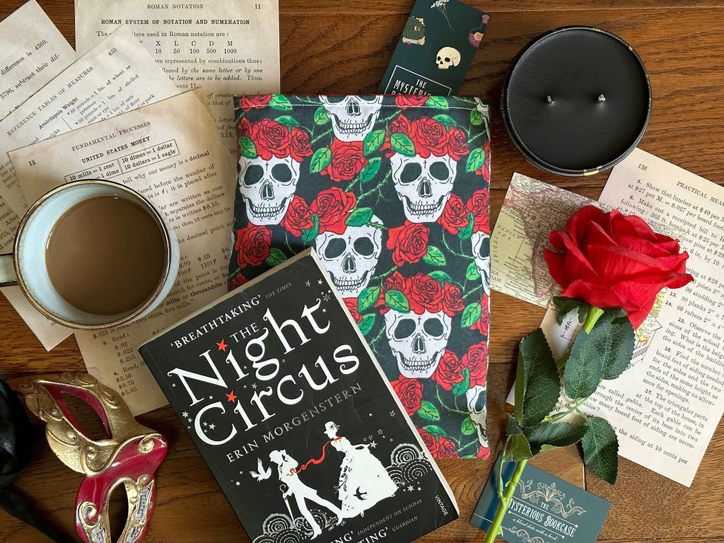 Handmade 'Skulls & Roses' Book Sleeve – The Mysterious Bookcase